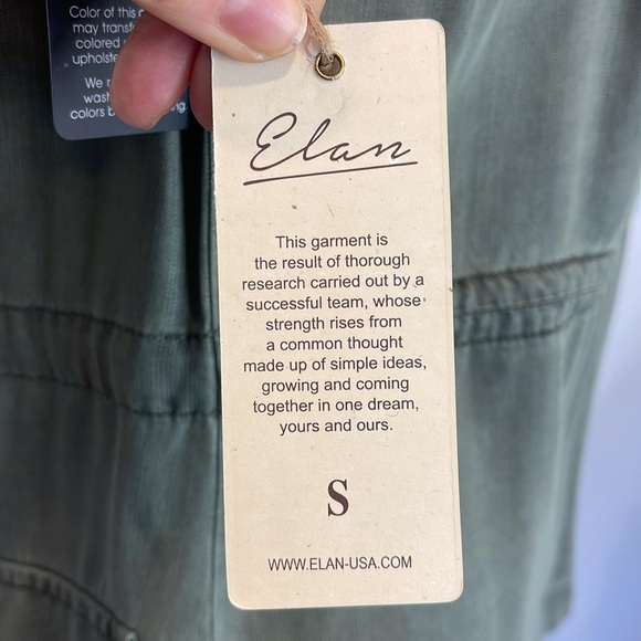 ELAN Lightweight army long sleeve jacket (nwt) 100% Tencel - Picture 6 of 7